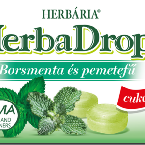 Herbária Herba drops cukríky - Mäta prieporná a jablčník 8ks