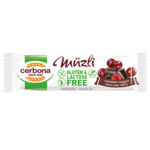 Cerbona Bezlepkový čokoládovo-višňový musli 35g