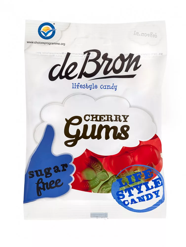 De Bron Gumivé cukríky s príchuťou čerešna - Bez cukru 90g
