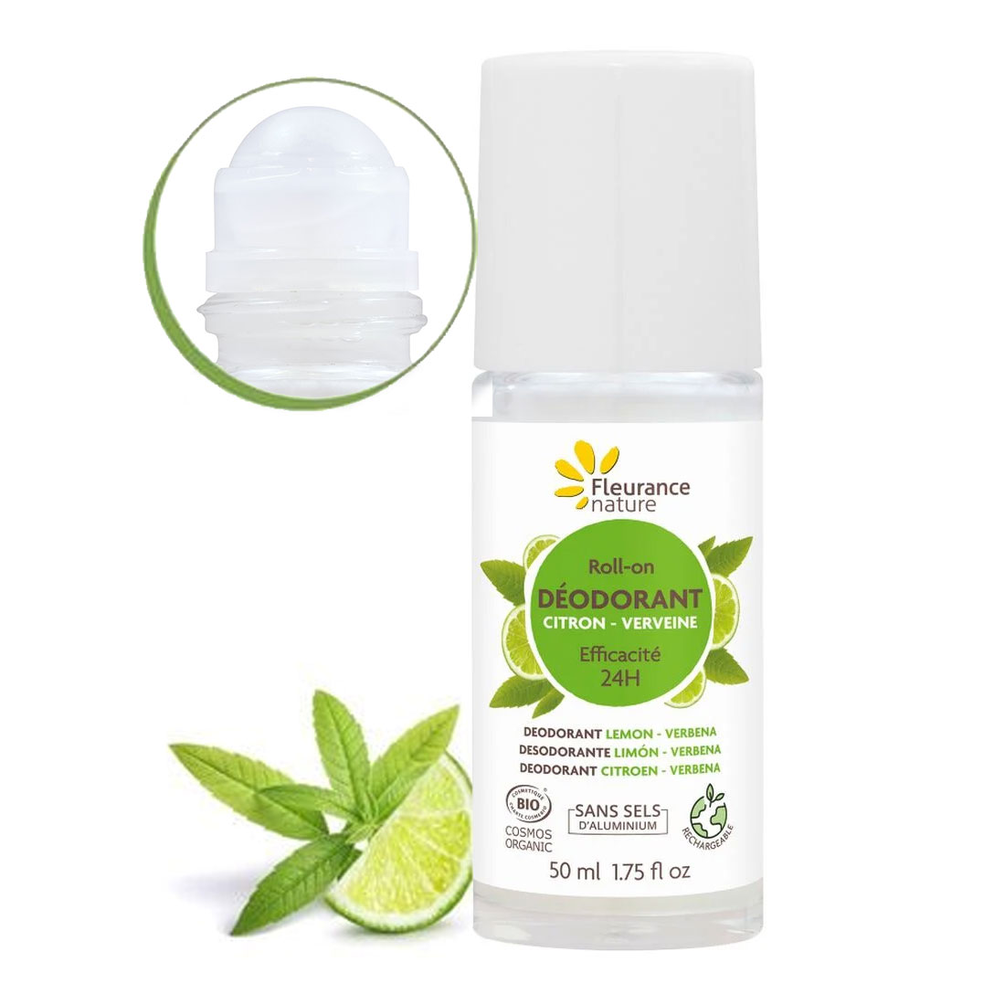 Fleurance Nature Deodorant cu aromă de lămâie - Roll-on 50 ml