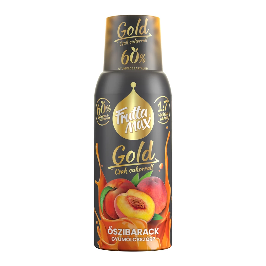 Fruttamax GOLD Sirup do vody - Broskyňové 500ml