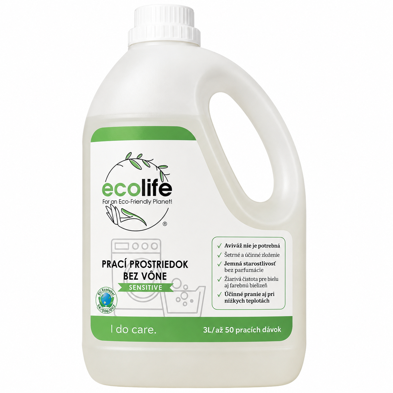Ecolife Prací prostriedok bez Vône - Sensitive 3000ml