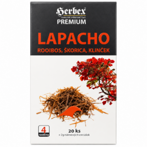 Herbex Lapacho čaj s rooibos, škorica a rebríček 20ks