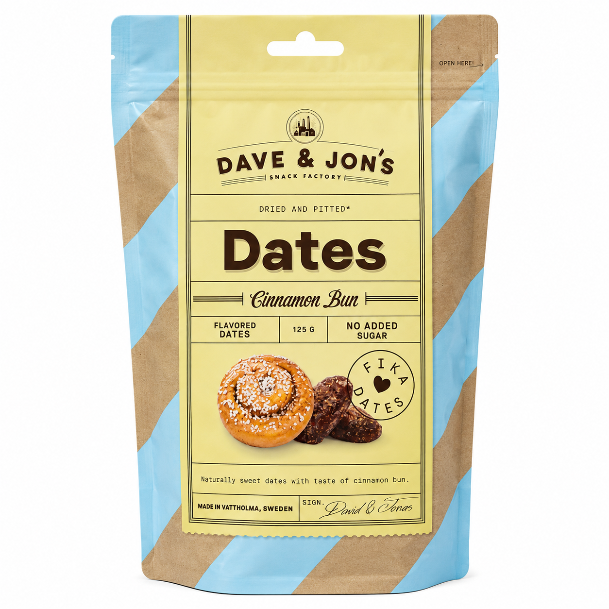 Dave&Jons Datle s príchuťou slaného karamelu - Bez cukru 125g