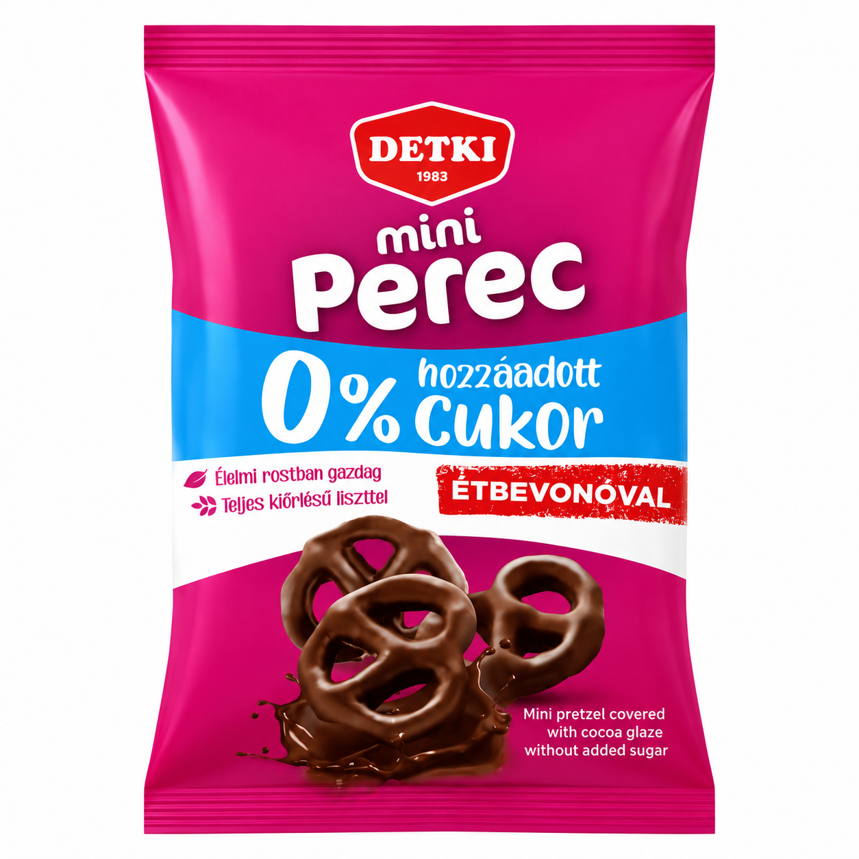 Detki Mini Paclík s čokoládová poleva - BEZ CUKRU 150g