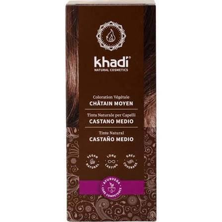 Khadi Farba na vlasy - Midlbrown 100g