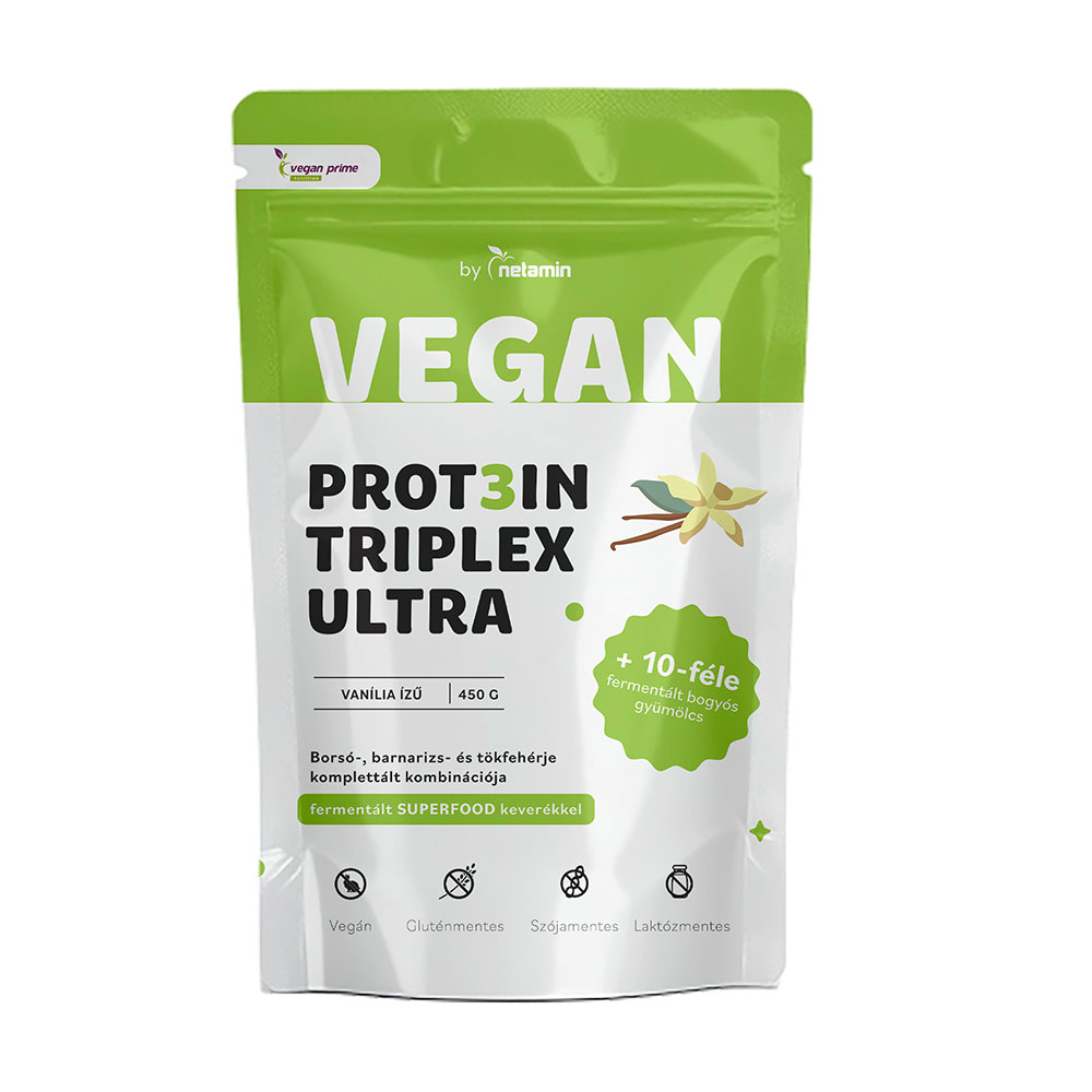 Netamin Vegánksý proteinový prášok spríchuťou vanilkou 450g