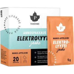 Puhdistamo Eletrolit prášok s príchuťou mango a pomarančou 20ks