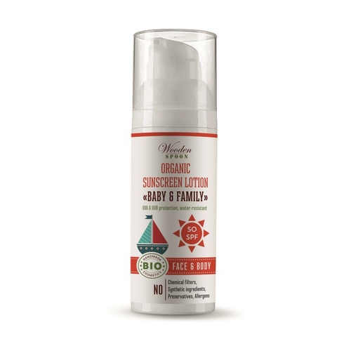 Wooden Spoon Bio Opaľovací krém SPF50 50ml