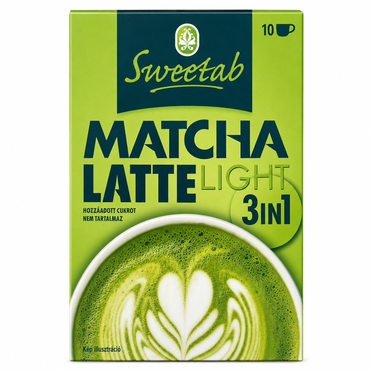 Sweetlab Matcha latte light por – Hozzáadott cukor nélkül 10x17 g