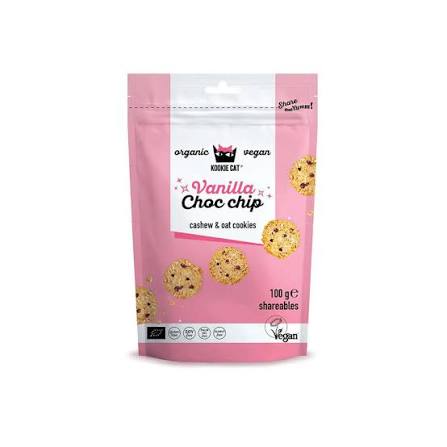 Kookie Cat Bezlepkovo-vanilkové sušienky s čok. kúskami 100g