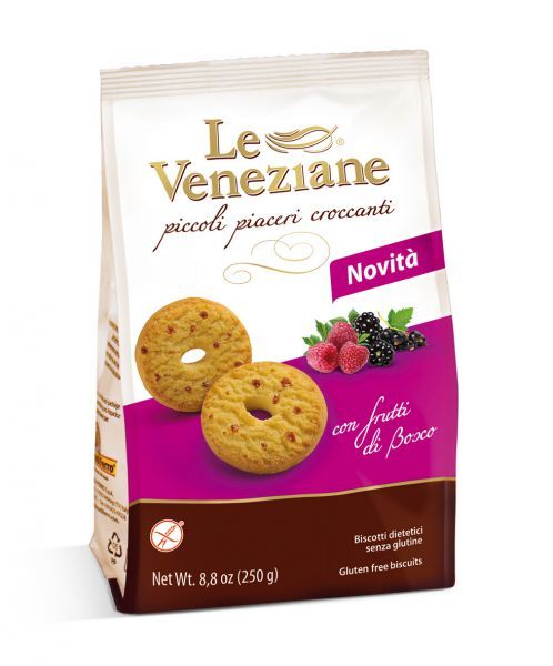 Le Veneziane Bezlepkové keksíky - Lesné plody 250g