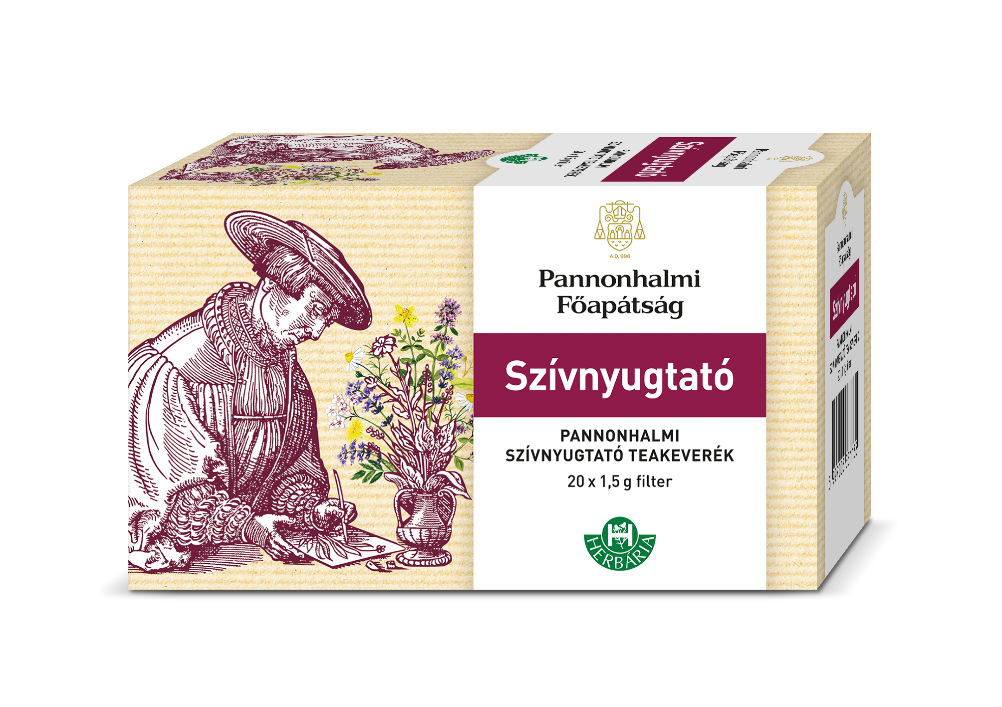 Pannonhalmi Čajová zmes na srdce 20ks