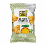 Rice up Chrumkavé celozrnné tortilla chipsy s chedar a jalapeno