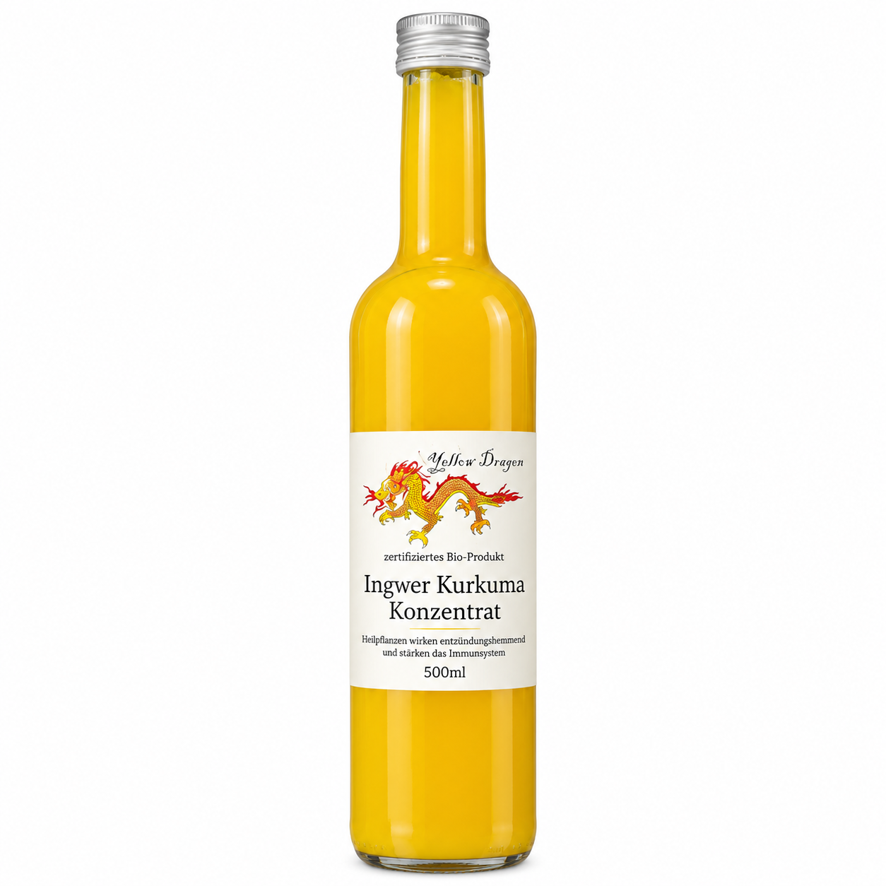 Yellow Dragons Zázvorovo-kurkuma koncetrát - BEZ CUKRU 500ml