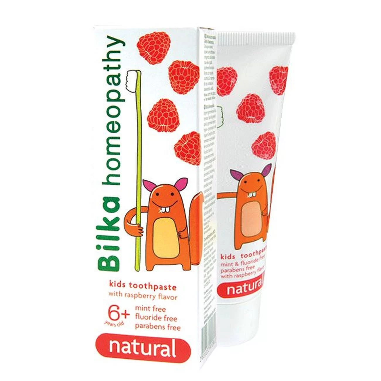 Bilka Homeopatická zubná pasta spríchuťou maliny 50ml