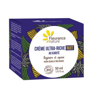 Fleurance Nature Nočný krém na suchú pokožku s bamb. maslo. 50ml