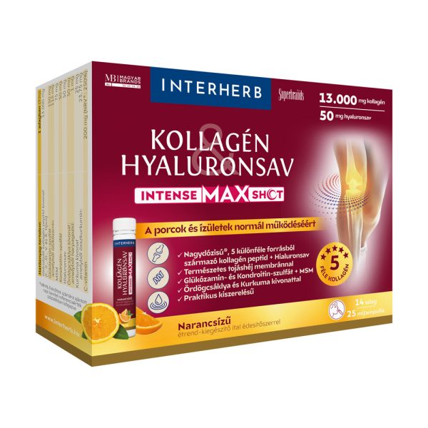 Interherb Kolagénový shot s hyalurón s pomarančou - MAX 14ks