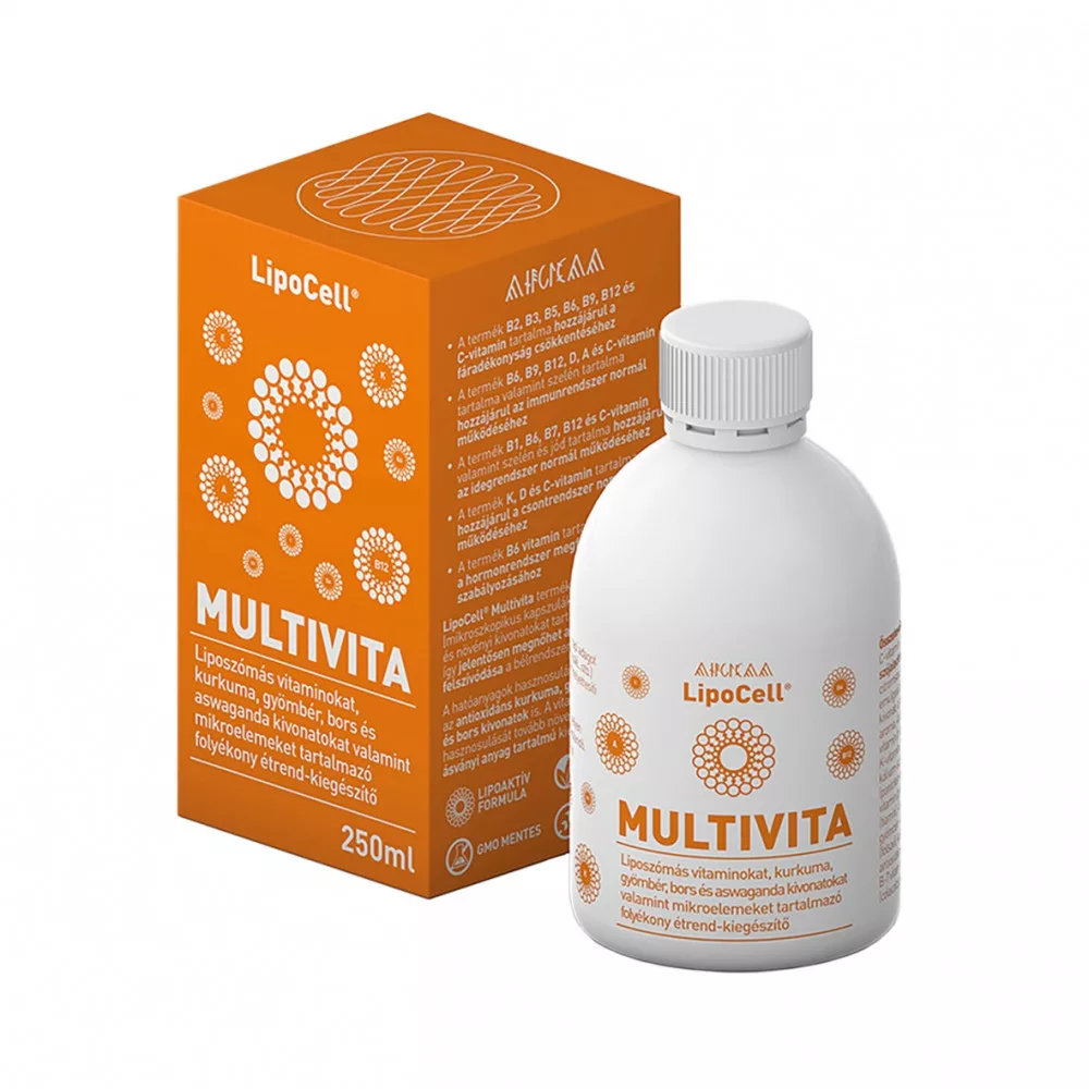 Hymato Lipocell Tekutý multivitamín s marhulami 250ml