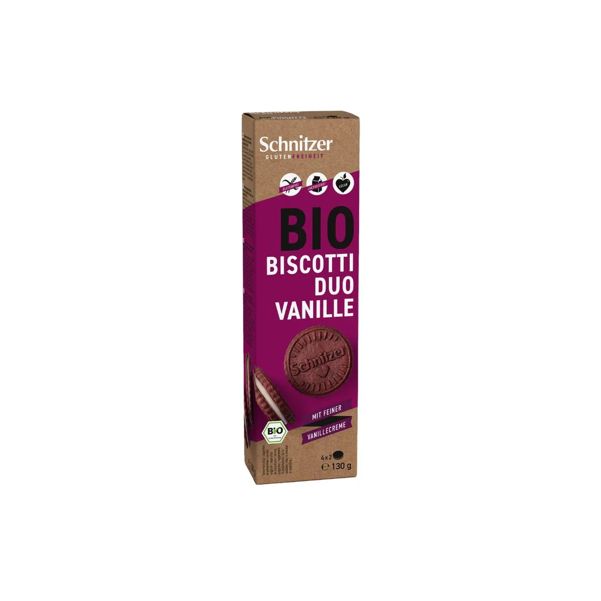 Scnitzer Bio Bezlepkovo-vanilkové sušienky 120g