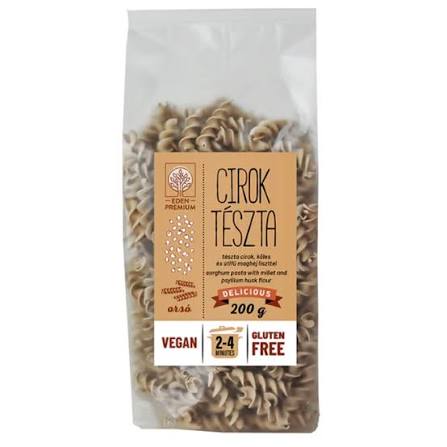 Éden prémium cirok tészta, spirál alakú, 200 g