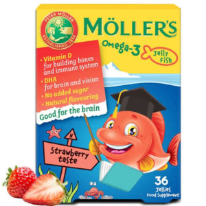 Möllers Žuvacý Omega 3 kapsuly pe deti 36ks