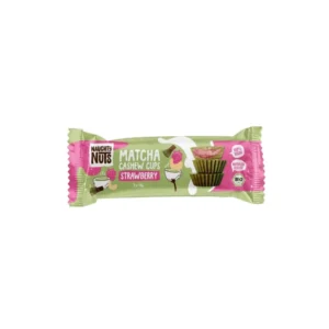 Naughty Nuts Bio Kešu-Matcha cup s jahodami 3ks