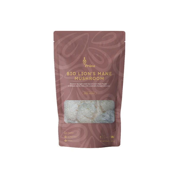 Prana Bio prášok z huby lion hrebeň 60g