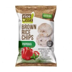 Rice up Chipsy z hnedej ryže - Paprika 60g